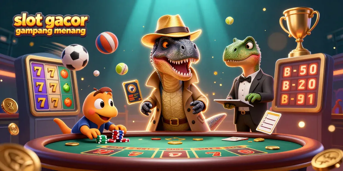 Experience engaging gameplay with slot gacor gampang menang in a vibrant 3D casino scene.