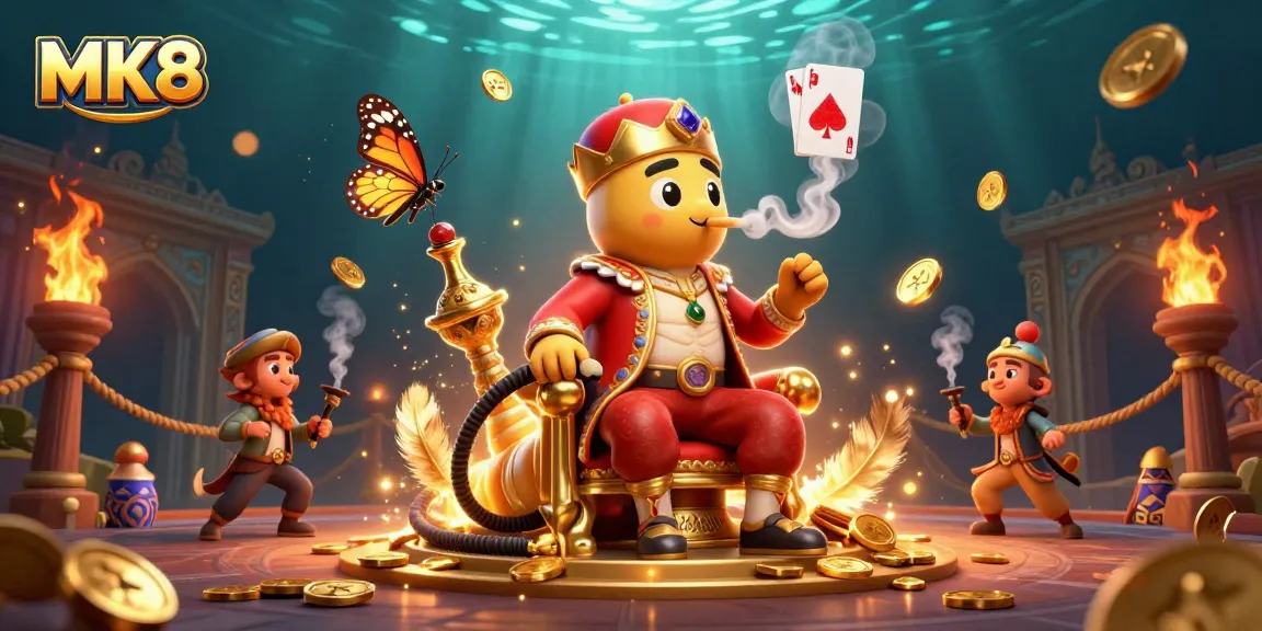 Engage with MK8 casino excitement, featuring a vibrant scene of gambling elements and characters.