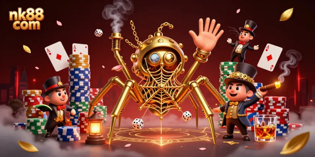 Engage with exciting games on nk88 com featuring steampunk-inspired casino elements and whimsical characters.