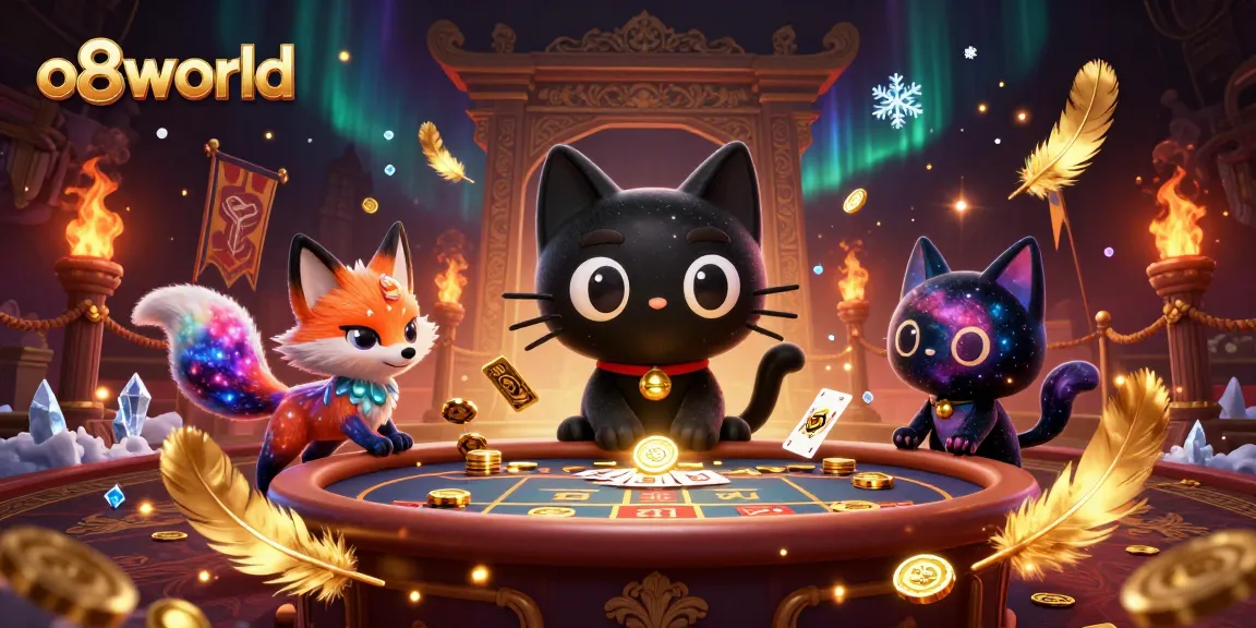Feel the thrill of gaming at o8world with an exciting cosmic casino scene.