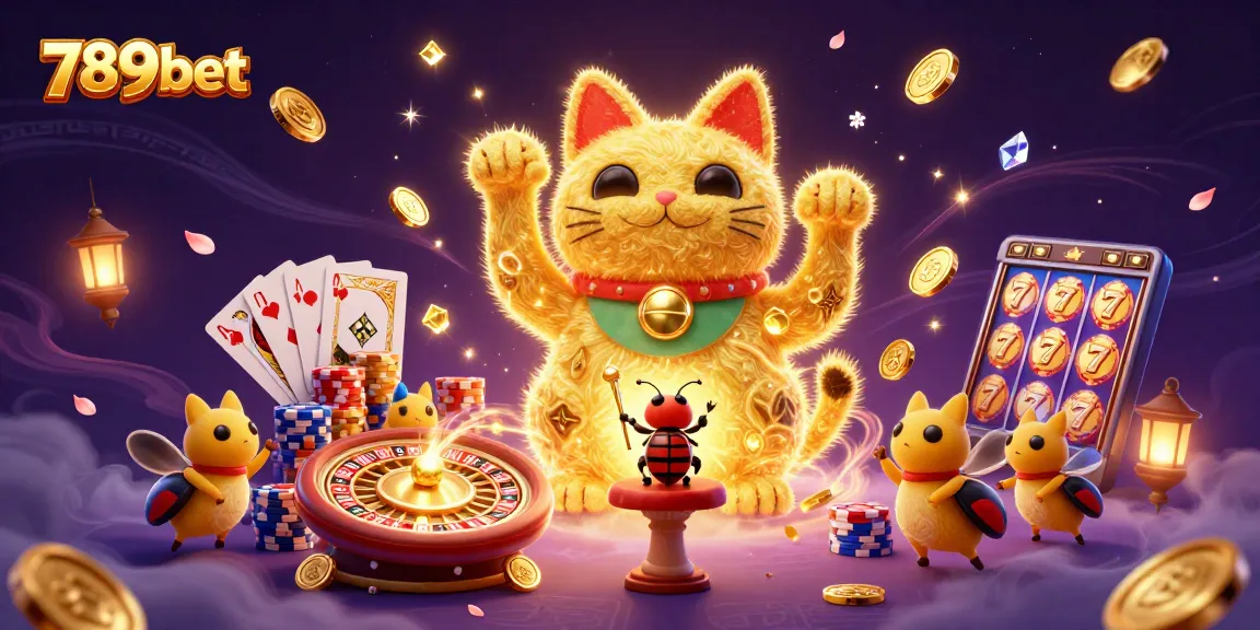 Experience thrilling casino action with 789bet, showcasing vibrant elements and characters in a colorful 3D scene.